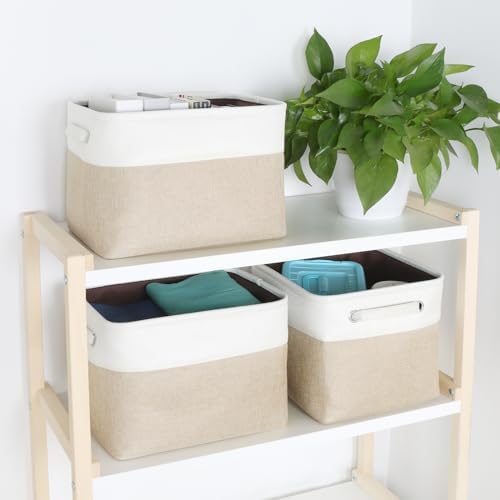 Fabric Storage Bins, 12x10x9.5 Inch Storage Cubes Baskets, 3 Pack - Image 5