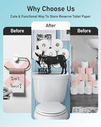 Donkey Toilet Paper Holder Stand, Decorative Toilet Paper Storage - Image 4