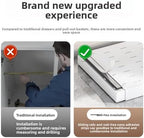 2PCS Expandable Pull Out Cabinet Organizer pots and pans organizer under cabinet Upgrade 3 Slide Rails Slide Out Drawers Roll Out Shelves Adhesive,Adjustable Width - Image 5