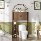 Arched Over The Toilet Storage Cabinet, Bathroom Storage Cabinet, Walnut - Image 7