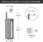 GRANNY SAYS Toilet Paper Storage, Free Standing Toilet Paper Holder Stand - Image 3