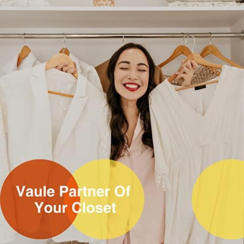 Wooden Hangers 90 Pack,Wooden Clothes Hanger for Daily Used,Heavy Duty Wood Hangers with Pant Bar & Precisely Cut Notches,Premium Hanger for Heavy Coats,Shirts,Suits,Dresses (Natural) - Image 6