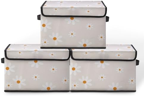 Stackable Clothes Storage Bins with Lids 3 Pack by BestSellers