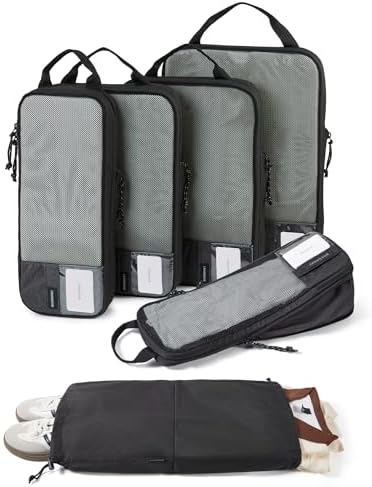 BAGSMART Compression Packing Cubes for Travel Essentials by BAGSMART