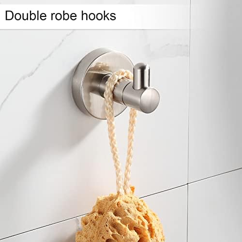 BGL Bathroom Hardware Set Brushed Nickel Bathroom Accessory Set Towel Bar 8 Pieces - Image 5