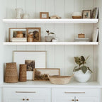 QEEIG Extra Long Floating Shelves for Wall (White, Set of 2, 55.1") - Image 2