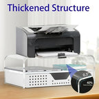 OPNICE Desk Organizer and Accessories, 2-Tier Computer Monitor Stand Riser with Drawer and 2 Pen Holders, Laptop Stand, Office Desk Accessories for Office Supplies, Transparent - Image 5