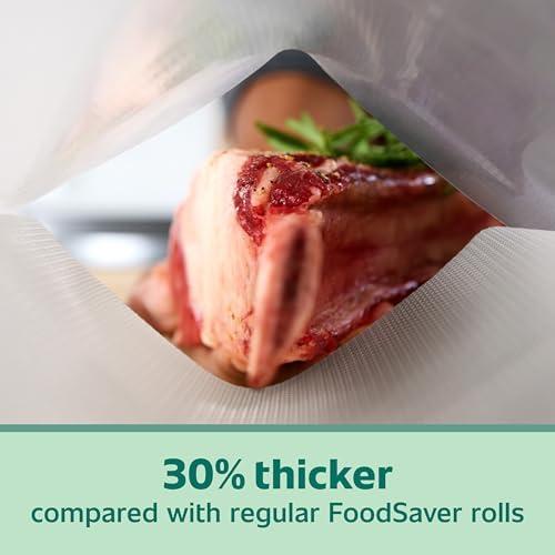 FoodSaver Heavy-Duty Vacuum Seal 8 x 20' Roll, 6-Pack, Ideal for Food Storage and Sous Vide Cooking - Image 2