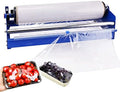 Stretch Film Dispenser, Hand Film Wrapping Machine, Tabletop or Wall Mount for 19.5" Rolls, Spare Blade Included, Fruit & Small Package Packing for Supermarket Grocery Stores by Epidioxi