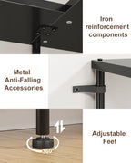 HIGDBFE 5-Tier L-Shaped Corner Bookshelf, 60" Tall Modern Corner Shelf - Image 6