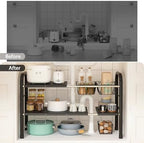 Expandable Under Sink Organizer, 2 Tier Under Sink Shelf - Image 5