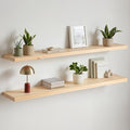 Homeforia 60 Inch Floating Shelves, High-End Solid Pine Wood, Set of 3 by Homeforia