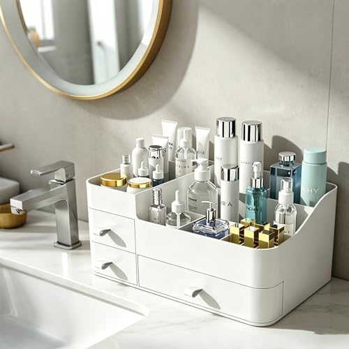 Makeup Organizer with 3 Drawers, Bathroom Counter Organizer. - Image 5