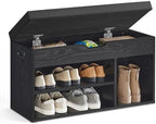 VASAGLE Storage Bench with Cushion, Shoe Bench,11.8 x 31.5 x 17.3 Inches by VASAGLEbySONGMICSHOME