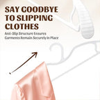 24-Pack White Plastic Short Neck Hangers for Closet Organization - Image 6