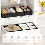 DIMJ Drawer Organizer Clothes- 26 Pack Baby Dresser Organizer for Nursery, Small Fabric Closet Drawer Organizer Bins for Underwears Socks, Foldable Storage Dividers Organization for Bedroom - Image 2