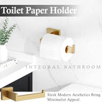 10-Piece Brushed Gold Bathroom Accessories Set 23.6 Inch Towel Bar Set. - Image 5