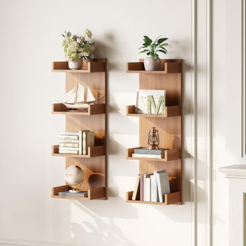 HOOBRO Floating Wall Shelves with LED Lights, Floating Shelf Wall Mounted - Image 6