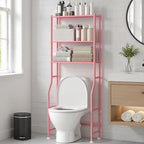 GloTika 3-Tier Over Toilet Storage, Anti-Wobble, Pink by QualityHomewareTimlessComfort