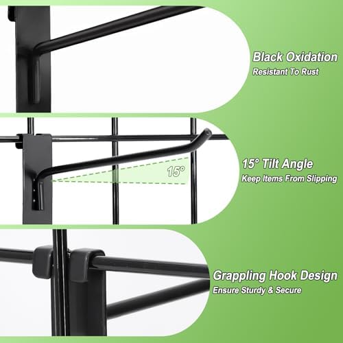 60 Pcs Gridwall Hooks, 10 Inch Grid Wall Hook Display for Gridwall Panels - Image 3