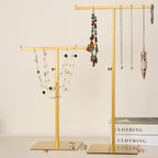 Purse Display Stand Set of 2 Jewelry Tower Stainless Steel - Image 2