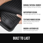 GORILLA GRIP Boot Tray for Shoes, Natural Rubber Door Mat, 48x16 Black - Image 3