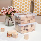8Packs 1.3Qt Small Storage Bins with Lids,Stackable Clear - Image 5