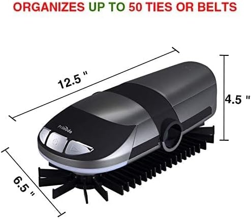 Motorized Tie Rack Closet Organizer, Holds & Displays Up to 50 Ties + 4 Belts, Automatic Rotation Operates with Batteries. Revolving Neckties On Rod, Great Gift Idea for Fathers Day - Image 7