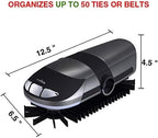 Motorized Tie Rack Closet Organizer, Holds & Displays Up to 50 Ties + 4 Belts, Automatic Rotation Operates with Batteries. Revolving Neckties On Rod, Great Gift Idea for Fathers Day - Image 7