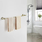 WINCASE Gold Towel Bar, Adjustable Crystal Towel Holder, Golden Finished Bathroom Single Towel Racks Rail Wall Mounted - Image 4