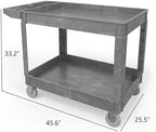 Heavy-Duty Utility Cart Tool Cart, Extra Large Rolling Carts with Storage Handle, Work Cart Service Carts for Garage Warehouse, Workshop, Office, School - Image 2