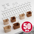 Spampur 4 Pack Peg Board Organizer, Includes Metal PegBoard and Accessories - Image 4