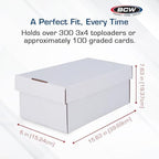 BCW 5ct Graded Shoe Box - Card Storage Holds 300 Toploaders & 100 Graded Cards - Image 3
