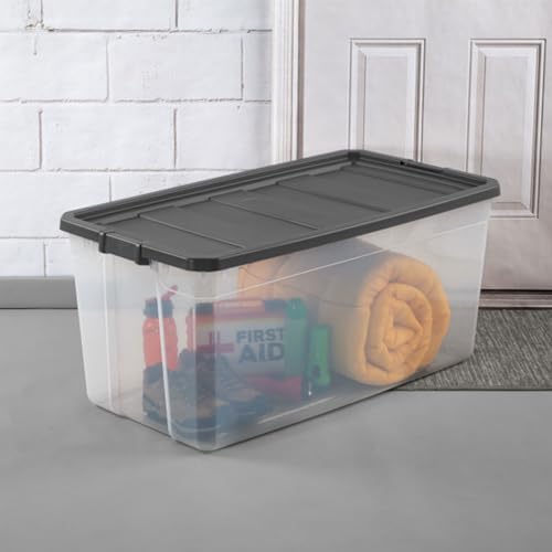 Sterilite Modular Stacker Box with Latching Lid, 200 Quart, 9-Pack - Image 6