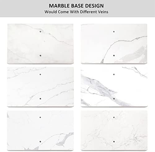 40 Inch Standing Towel Rack Double-T Shape Tall Bath Towel Sheet Holder with Marble Design Base for Bathroom Floor Next to Tub or Shower 2 Tier Towel Holder Stand Stainless Steel Brushed Nickel - Image 5