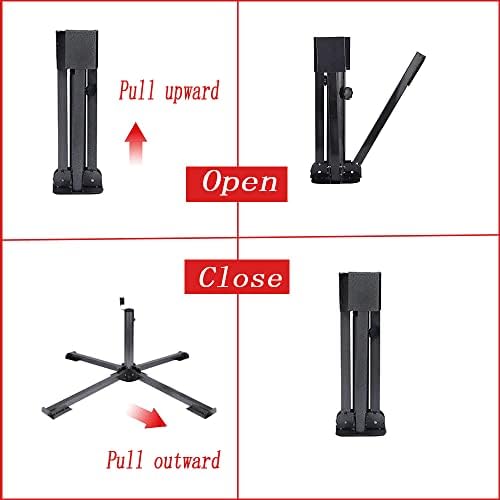 Foldable Patio Sun Shade Anchor Holder Adjustable Portable Beach Anchor Heavy Duty Tempered Iron Outdoor Patio Umbrella Base Holder - Image 6