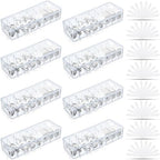 Tatuo Cord Organizer Box with Lid, Clear, 8 Pack by Tatuo