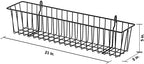 TRINITY 21-Inch Metal Hanging Basket, Black, NSF, 2-Pack - Image 2