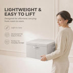 Foldable Storage Bins with Lids, Stackable Closet Organizers 2 Pack, Large - Image 7