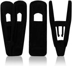 Tinfol 80pc Velvet Hanger Clips, Black Pants Velvet Clips, Large Opening Clothes Pin Hanger Clip, Strong Finger Flocked Clip Perfect for Slim-line Clothes Velvet Hangers by Tinfol