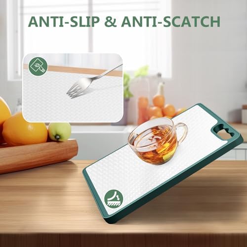 Shelf Liners, Non-Adhesive Drawer Liner, Waterproof & Oil-Proof Kitchen Cabinet Cupboard Liner Plastic EVA Material BPA Free Fridge Liner Mats Paper Protector for Shelves (White/16in x 240in) - Image 4
