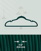 SONGMICS Velvet Hangers 50 Pack, Non-Slip Clothes Hangers, Space-Saving - Image 6
