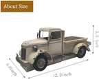 Decorative Book Ends Vintage Bookends: Metal Truck Book Stopper for Heavy Books - Farmhouse Decor for Shelf Table Coffee Bar Office Home - Gift for Adults Men Teen (Vintage White) - Image 5