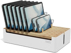 Prosumer's Choice Bamboo Charging Station - Multi Charger Organizer Desk Docking for Phones, Tablets, Laptop Wooden with Removable Dividers Cables Not Included by ProsumersChoice