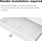 Svartur Desktop Drawers, Metal Desk Organizer with Drawer Storage Organizer for A4 File, Desk File Storage Organization for Office, Home, No Assembly Required, White - Image 5