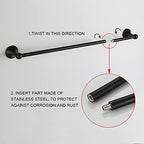 BGL Bathroom Hardware Set Oil-Rubbed Bronze Bath Towel Bars Adjustable Expandable Bathroom Accessory Set Towel Racks 8-Pieces Wall Mount - Image 6