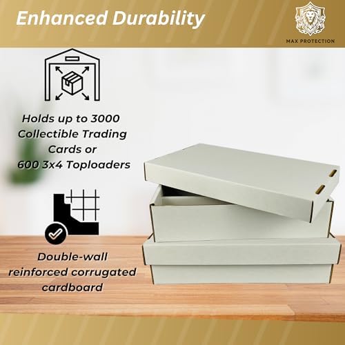 Max Protection 3-Row Super Shoe Storage Box - 3000 Card Count - 1-Pack - Image 5