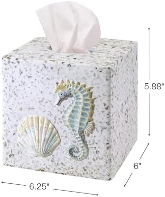 Avanti Linens - Tissue Box Cover, Standard Size Tissue Holder for Home - Image 2
