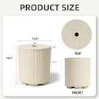 NicBex Patio Umbrella Stand Table Hole,Umbrella Base for Pool,Beige - Image 3