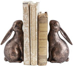 Creative Co-Op Decorative Resin Rabbit Bookends, Distressed Bronze Finish - Image 5